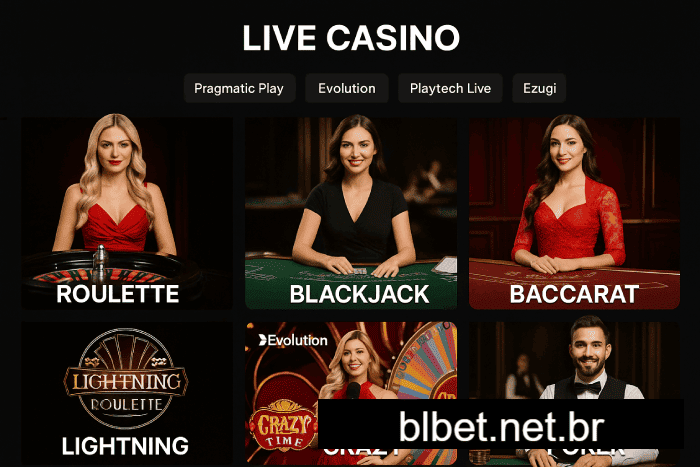 Live Casino blbet bônus e prêmios incríveis