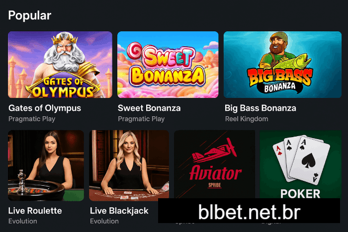 Slots populares Cassino blbet bônus e diversão